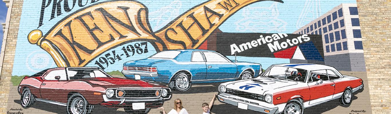 Proudly Made in Kenosha mural in Downtown Kenosha