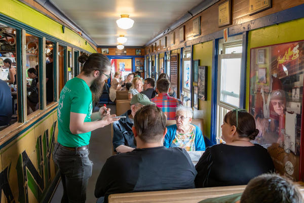 ordering at Franks Diner