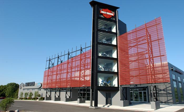 exterior of Uke's Harley-Davidson