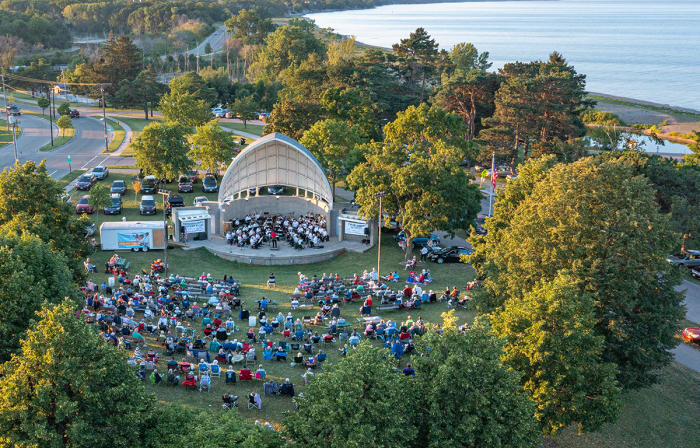 Sesquicentennial Bandshell at Pennoyer Park