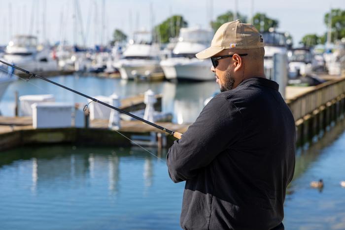 fishing at Southport Marina