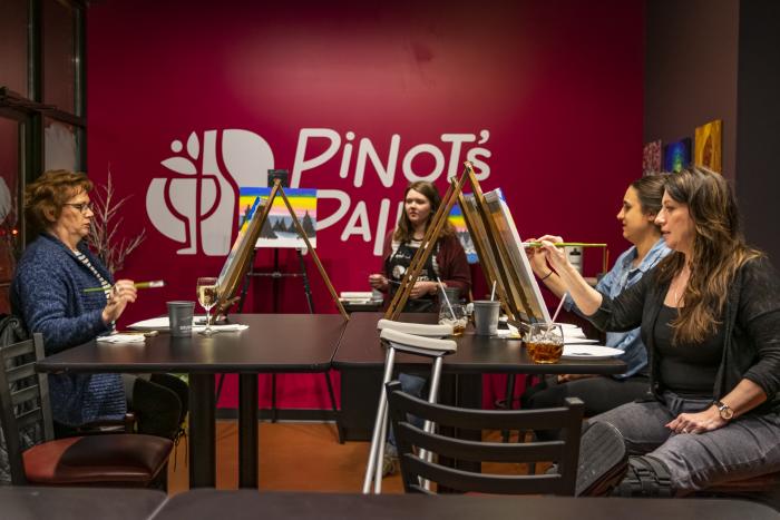 Paint Class at Pinot's Palette