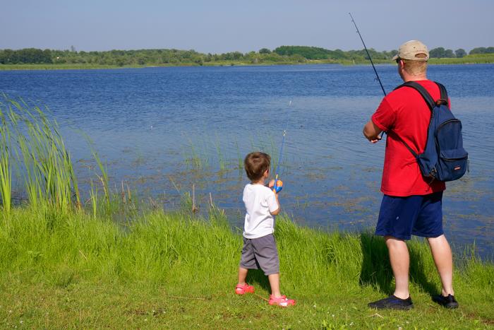Fishing at Richard Bong State Recreation Area