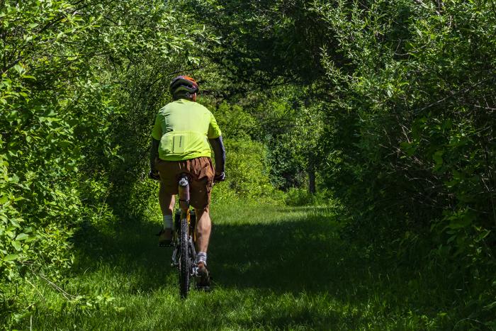 Biking at Richard Bong State Recreation Area
