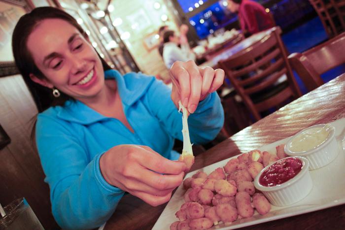 cheese curds at Waterfront Warehouse