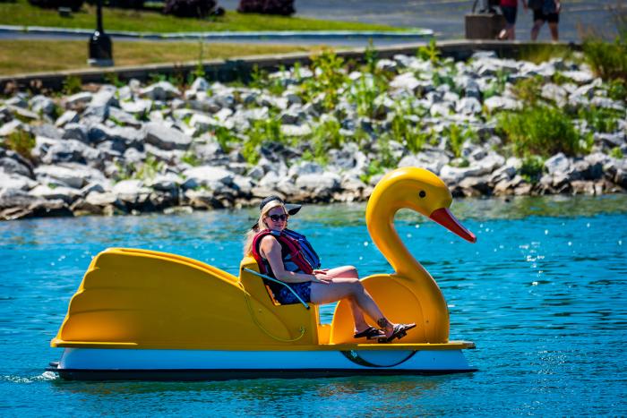 Duck Pedal Boat in Kenosha Harbor