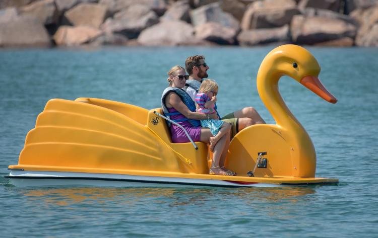 Kenosha Community Sailing Center duck pedal boats