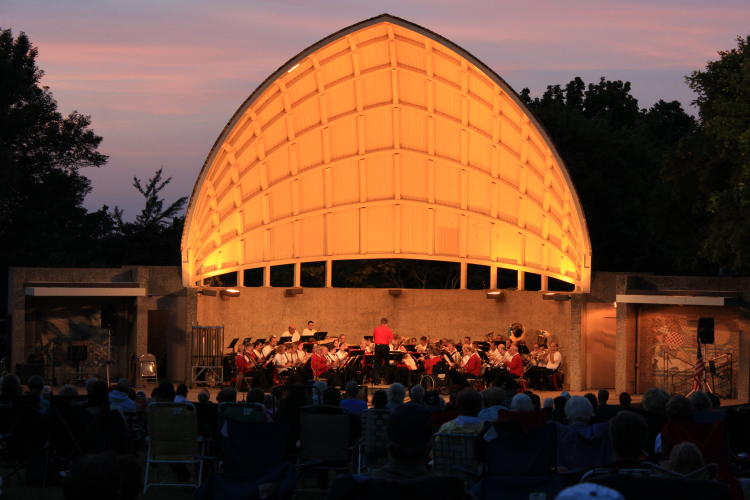 Bandshell at Night