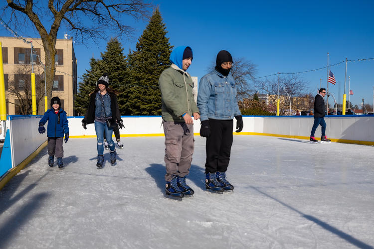 Ice Skating at Veterans Memorial Park