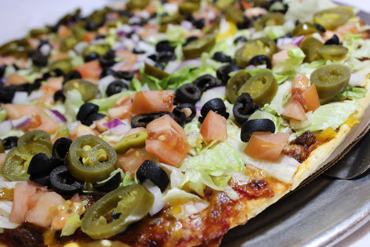 pizza at Kaiser's Pizza and Pub of Kenosha