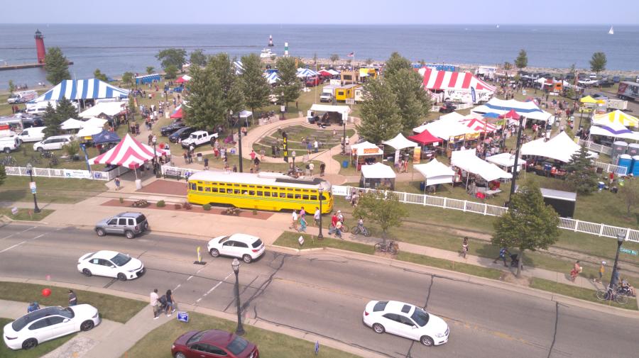 Taste of Wisconsin drone shot