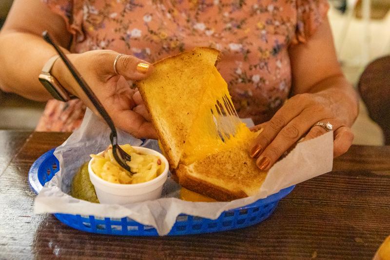 famous grilled cheese at Mars Cheese Castle