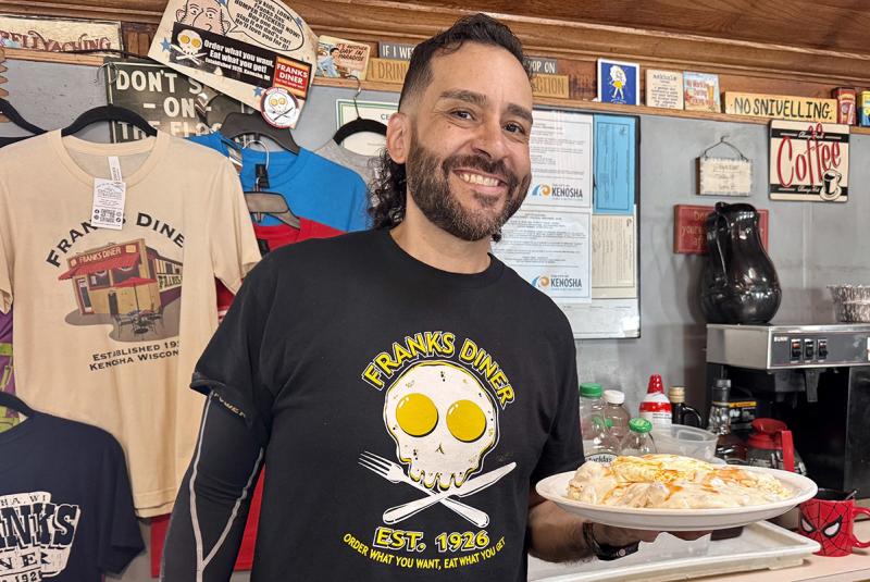 Pablo Escribano, he and his wife are new owners of Franks Diner