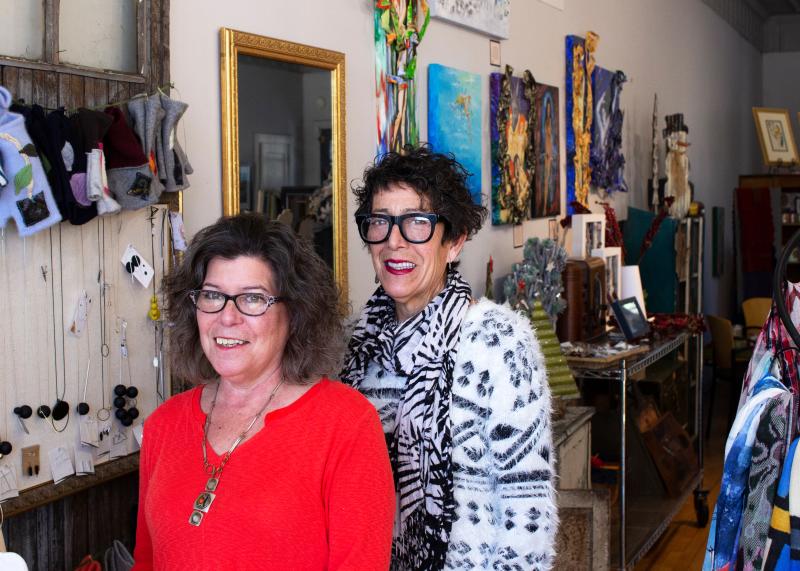 Kim and Barb, owners of DeBerge's