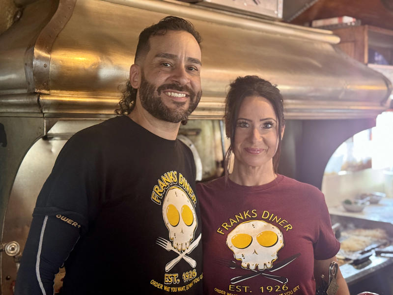 Pablo and Diana Escribano, new owners of Franks Diner