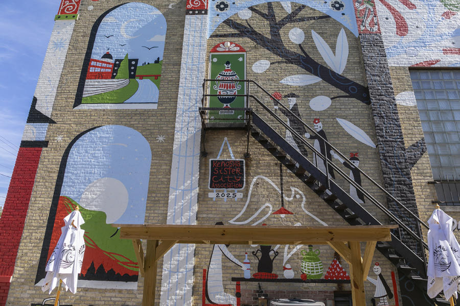 Kenosha to Cosenza Sister Cities Mural at Italian American Club