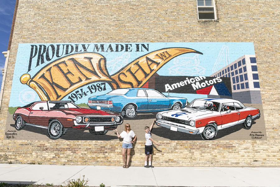 Proudly Made in Kenosha mural in Downtown Kenosha