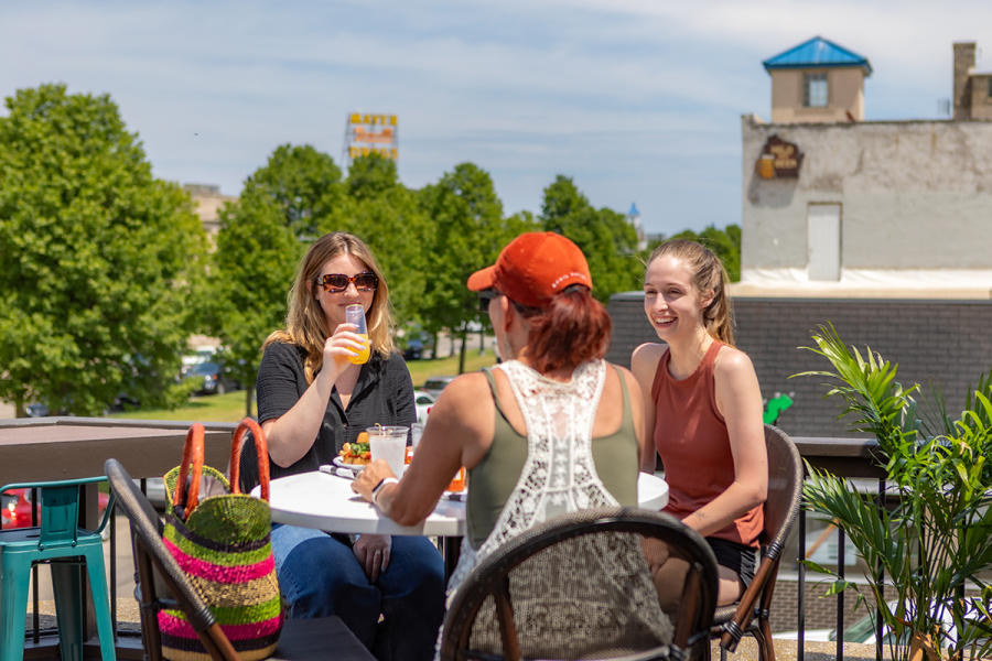 Church & Market rooftop seating