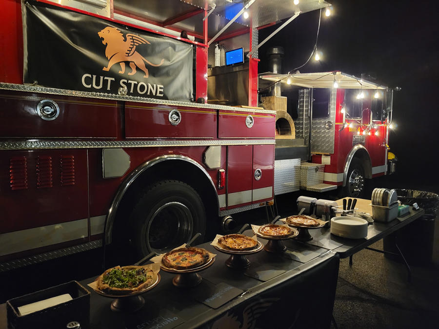 Cut Stone fire truck