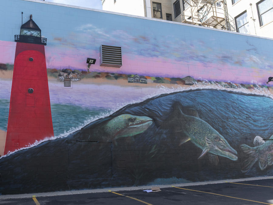 Place of the Pike mural in Downtown Kenosha