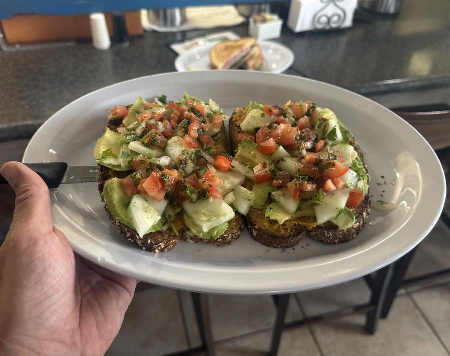 The Daily Dose Cafe avocado toast