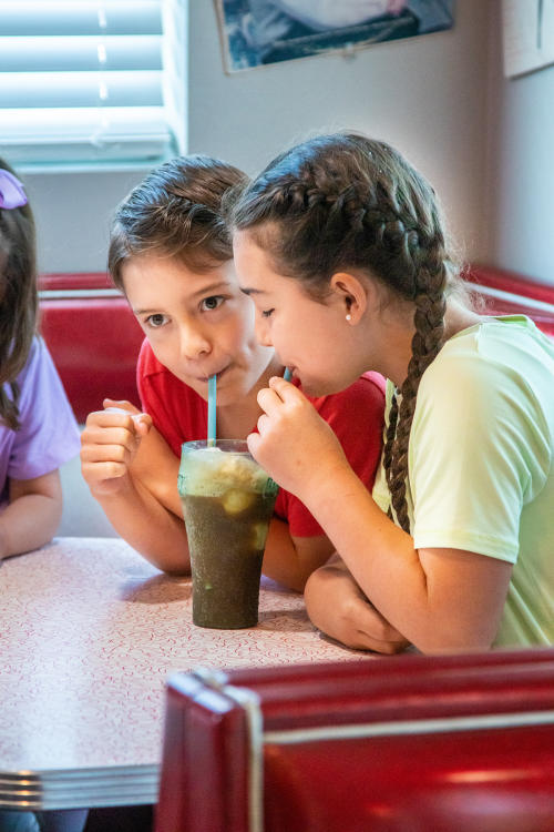 kids at Bristol 45 Diner