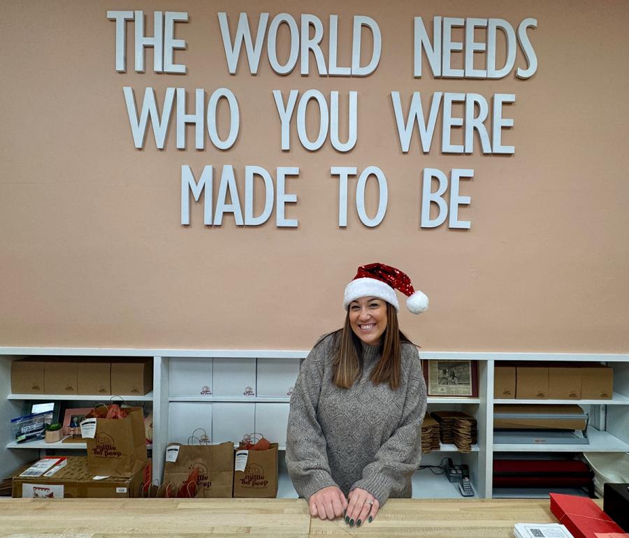 Millie Bo Peep at the holidays