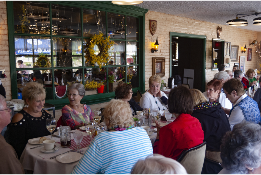 group dining at House of Gerhard