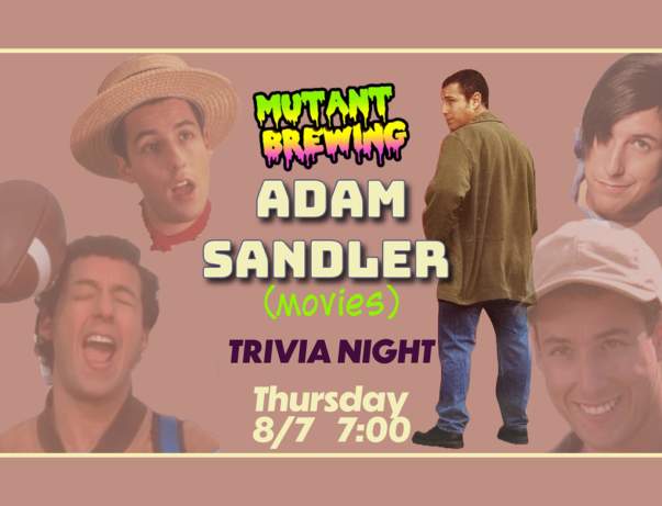 Adam Sandler Movies Trivia Night