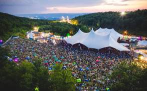 Peach Festival Aerial Shot