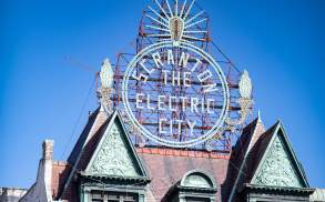 The Electric City Sign in Downtown Scranton
