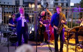 Band playing at the Scranton Jazz Festival in Downtown Scranton