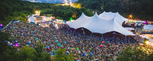 Peach Festival Aerial Shot