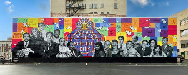 The Office: The Story of Us mural in Downtown Scranton