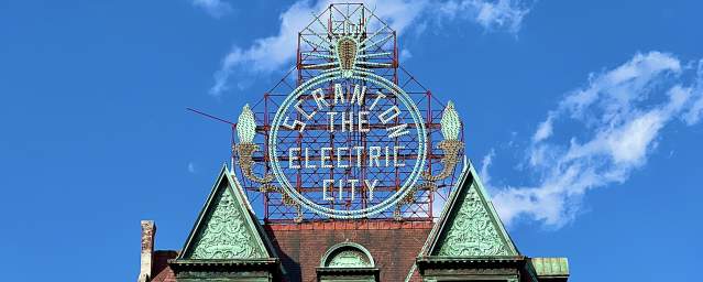 Electric City Sign in Downtown Scranton