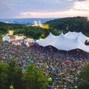 Peach Festival Aerial Shot