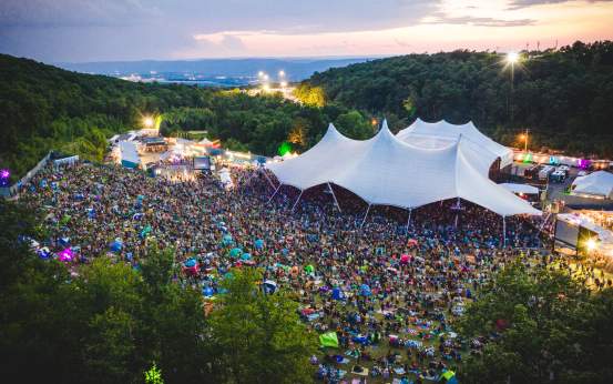 Peach Festival Aerial Shot