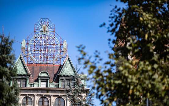 Electric City Sign in Downtown Scranton, PA