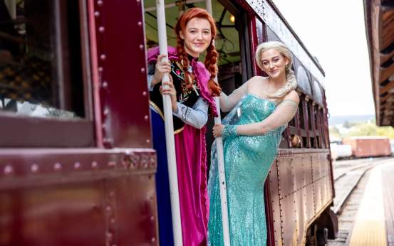 A Trolley Ride with Frozen's Elsa & Anna at the Electric City Trolley Museum in Downtown Scranton