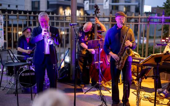 Band playing at the Scranton Jazz Festival in Downtown Scranton