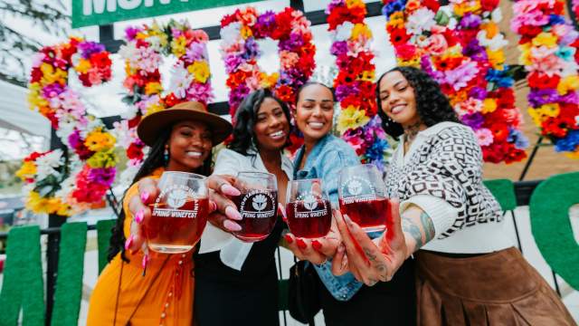 womens holding wine glasses at Spring Wine Festival at Montage Mountain Resorts