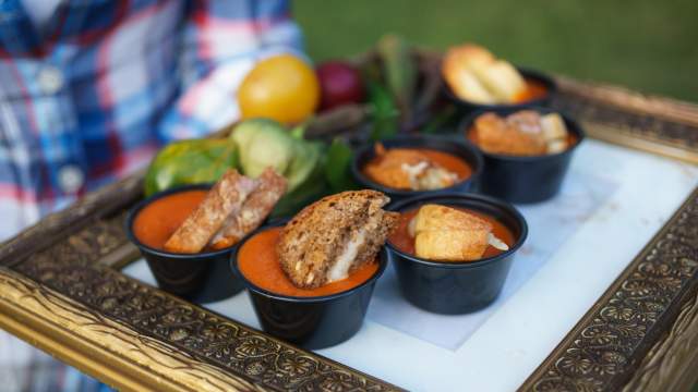 A food platter at the Everhart Museum's Farm to Table event in Scranton, PA