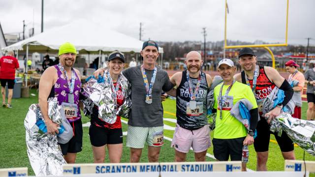 Race finishers of Scranton Half Marathon