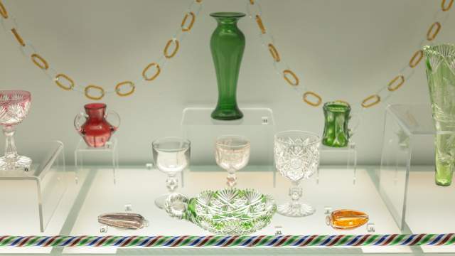 The Dorflinger Glass Gallery at the Everhart Museum in Scranton, PA