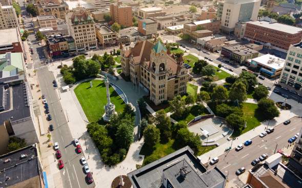 Courthouse Square in Scranton, PA