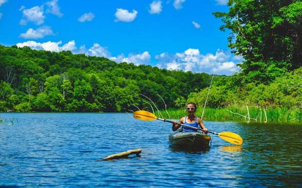 Kayaking at Lackawanna State Park