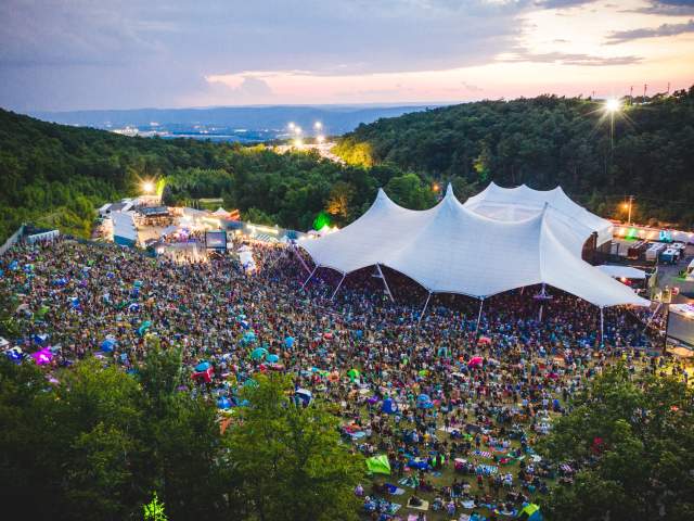 Peach Festival Aerial Shot