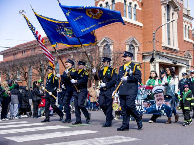 The Scranton St. Patrick's Parade in Downtown Scranton, PA
