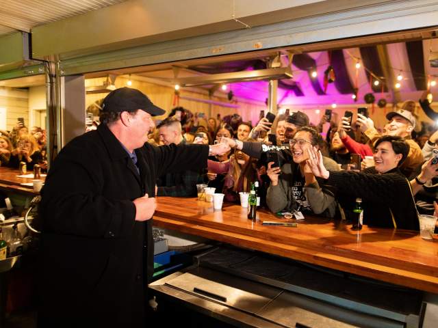 Brian Baumgartner Backyard Ale House Hiller 105 LCVB