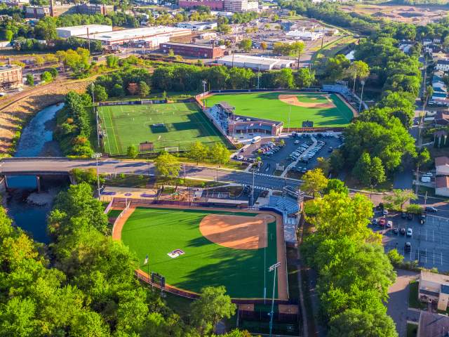 University of Scranton Sports Fields Access Aerial LCVB